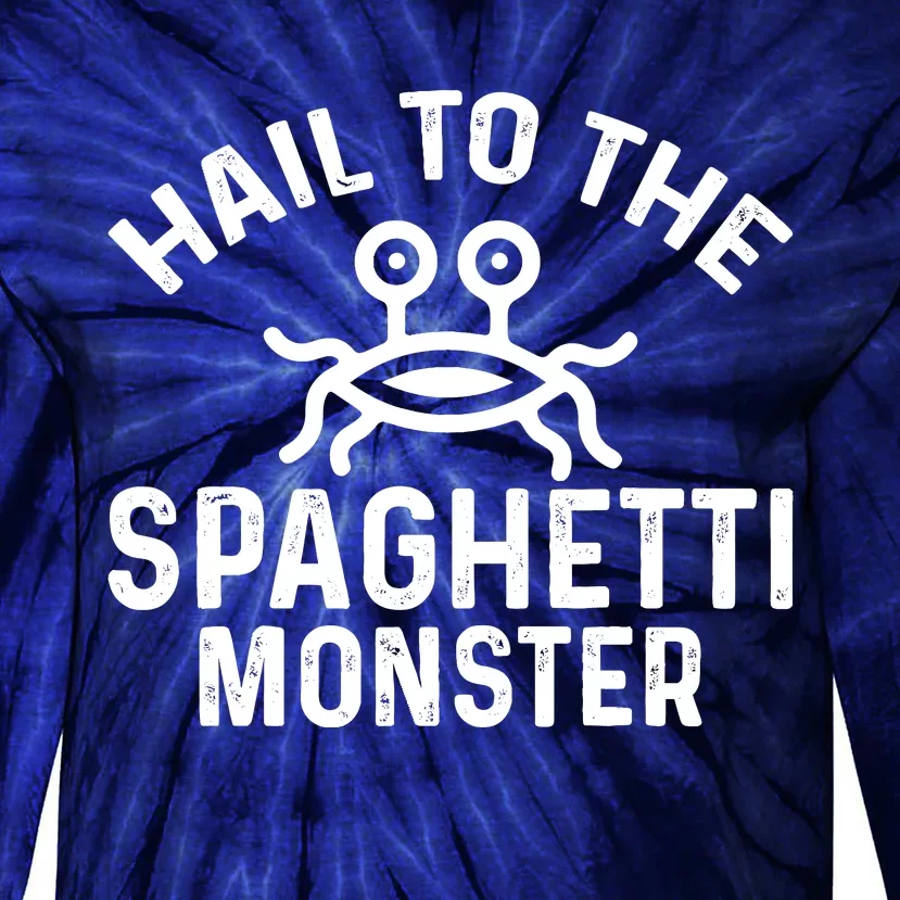 Flying Spaghetti Monster Fsm Hail To The Spaghetti Monster Tie-Dye Long Sleeve Shirt