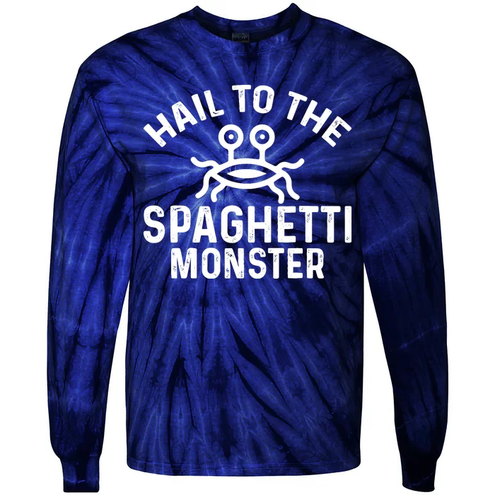 Flying Spaghetti Monster Fsm Hail To The Spaghetti Monster Tie-Dye Long Sleeve Shirt