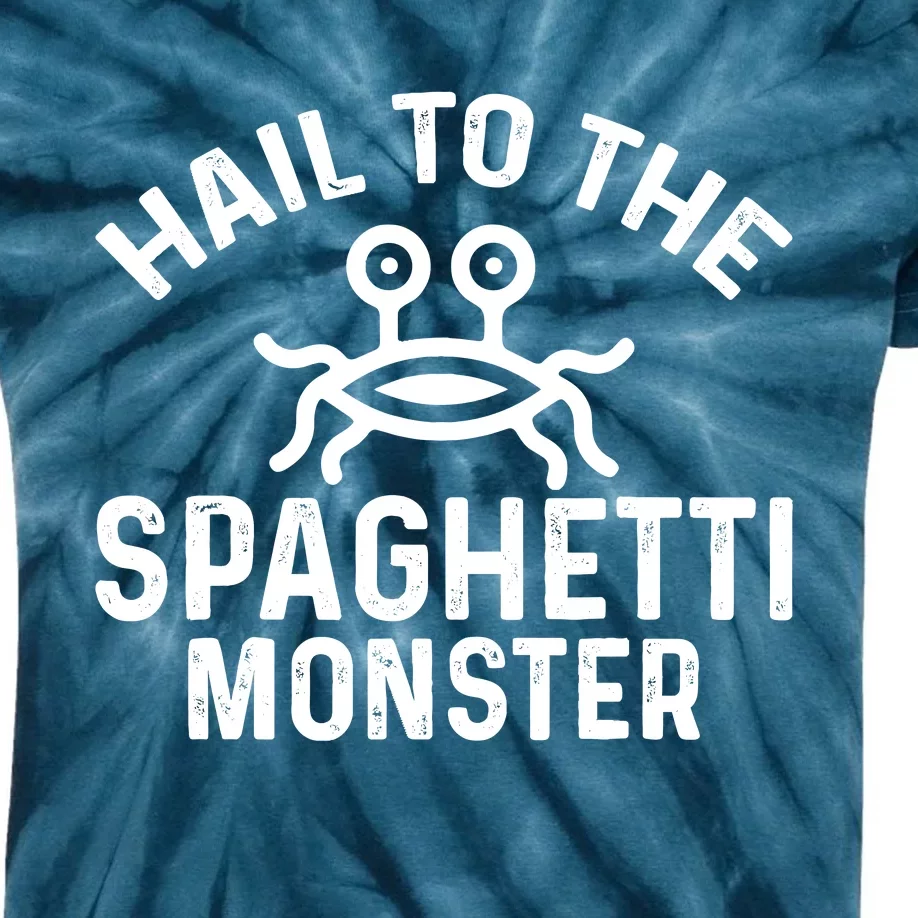 Flying Spaghetti Monster Fsm Hail To The Spaghetti Monster Kids Tie-Dye T-Shirt