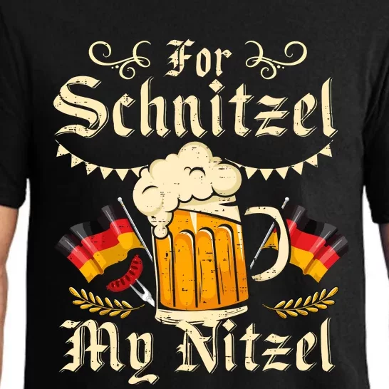 For Schnitzel My Nitzel Funny Oktoberfest Pajama Set