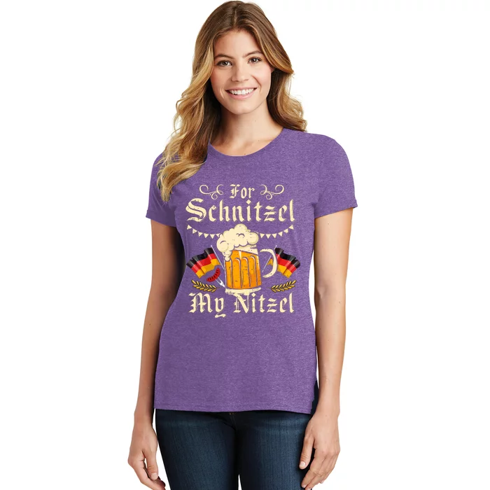 For Schnitzel My Nitzel Funny Oktoberfest Women's T-Shirt