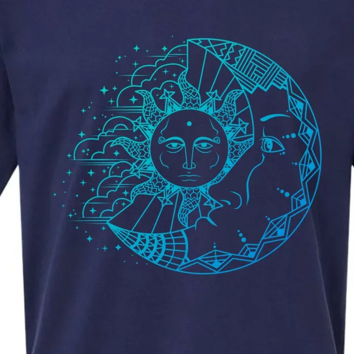 Funny Sun Moon Astrology Astronomer Astronomy Gift Sueded Cloud Jersey T-Shirt