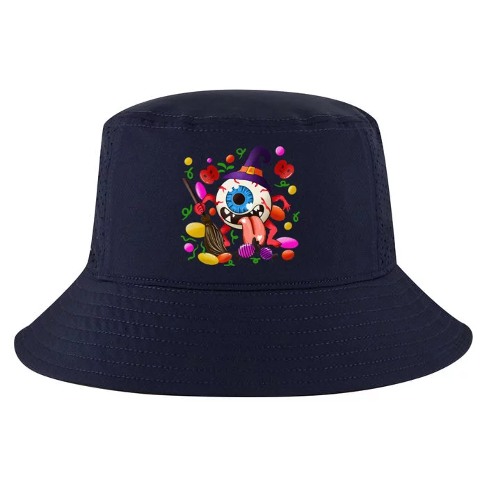 Funny Scary Monster Eyeball Face Halloween Cool Comfort Performance Bucket Hat