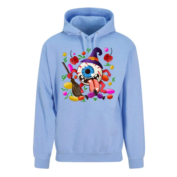 Funny Scary Monster Eyeball Face Halloween Unisex Surf Hoodie