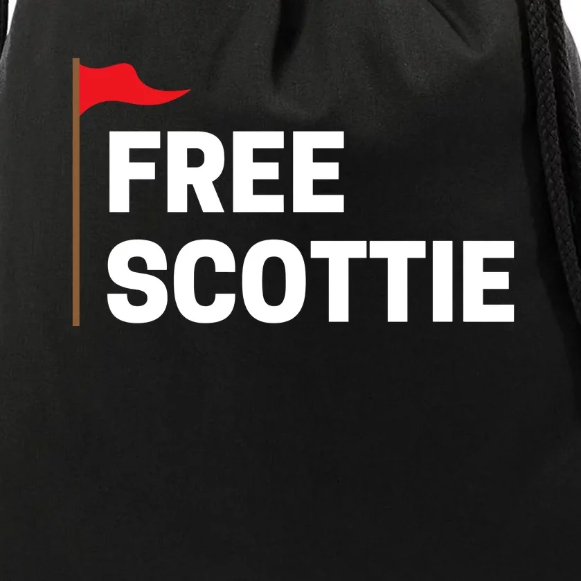 Free Scottie Mugshot Drawstring Bag