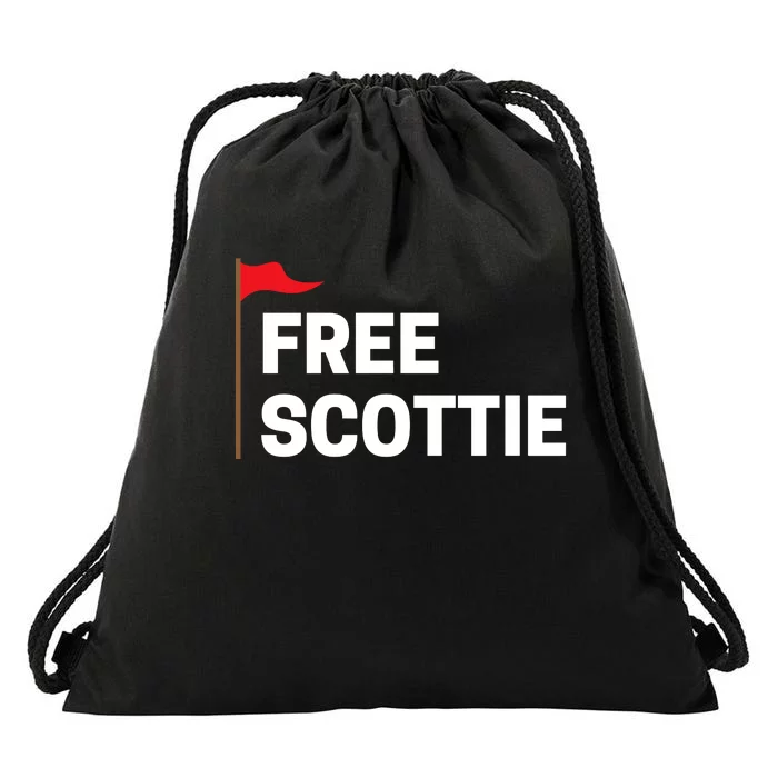 Free Scottie Mugshot Drawstring Bag