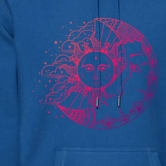 Funny Sun Moon Astrology Astronomer Astronomy Gift Premium Hoodie