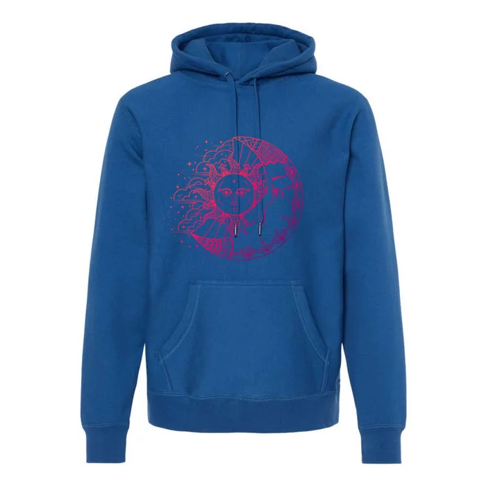 Funny Sun Moon Astrology Astronomer Astronomy Gift Premium Hoodie