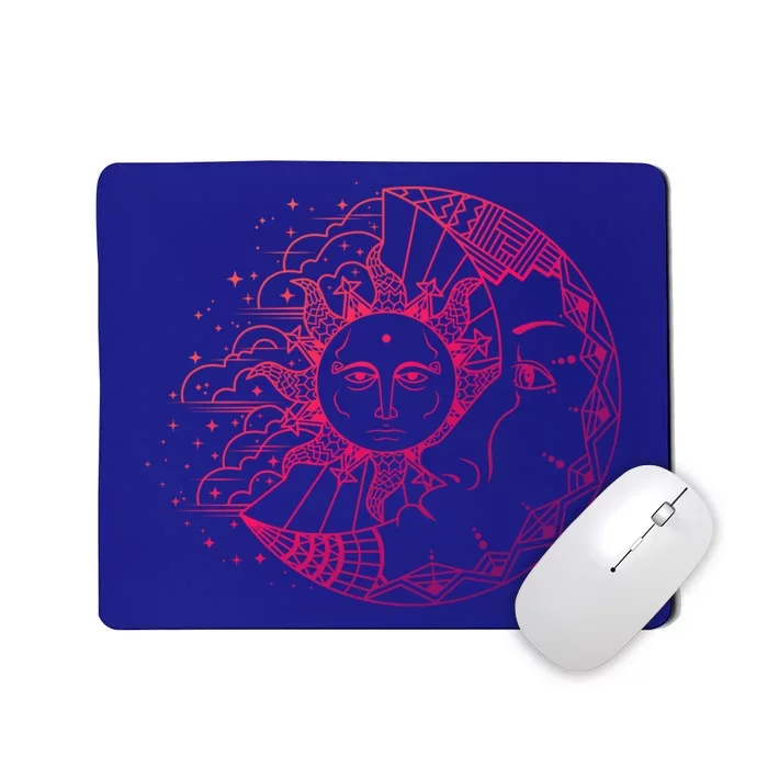 Funny Sun Moon Astrology Astronomer Astronomy Gift Mousepad