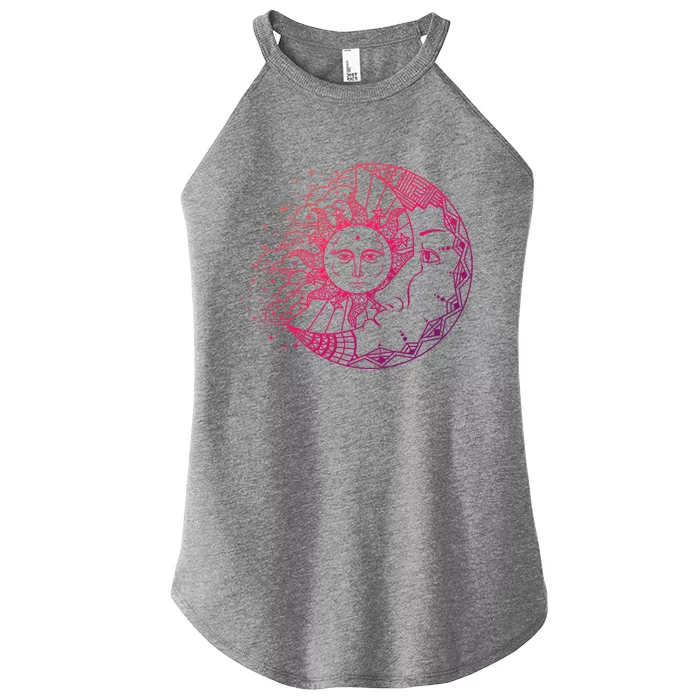 Funny Sun Moon Astrology Astronomer Astronomy Gift Women’s Perfect Tri Rocker Tank