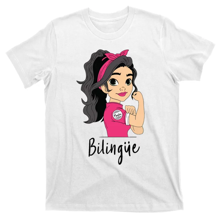 Funny Spanish Maestra Bilingue Bilingual Teacher Gift T-Shirt