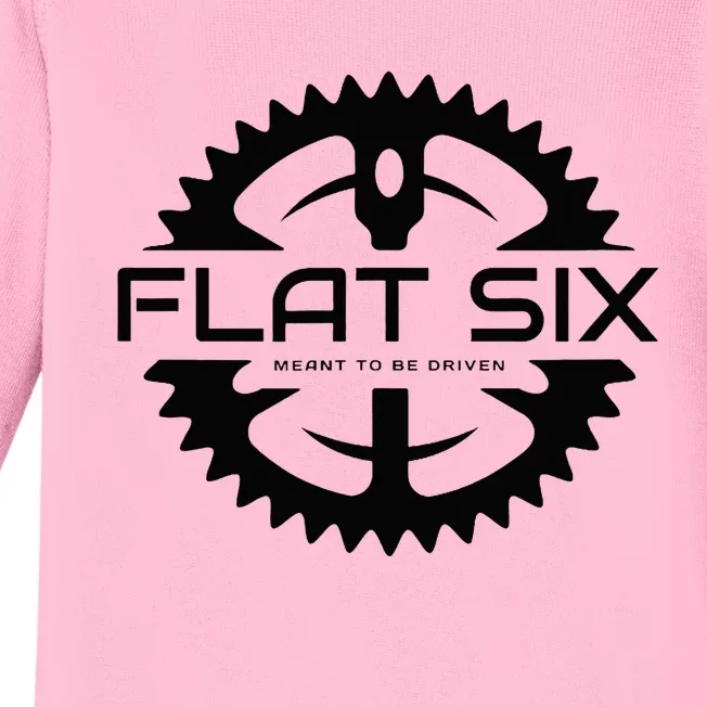 Flat Six Meant To Be Driven W Gear Sport Car Baby Long Sleeve Bodysuit