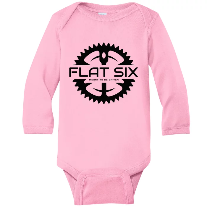 Flat Six Meant To Be Driven W Gear Sport Car Baby Long Sleeve Bodysuit