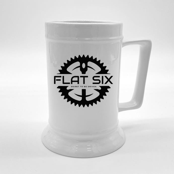 Flat Six Meant To Be Driven W Gear Sport Car Front & Back Beer Stein