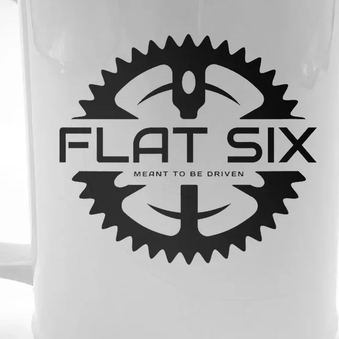 Flat Six Meant To Be Driven W Gear Sport Car Front & Back Beer Stein