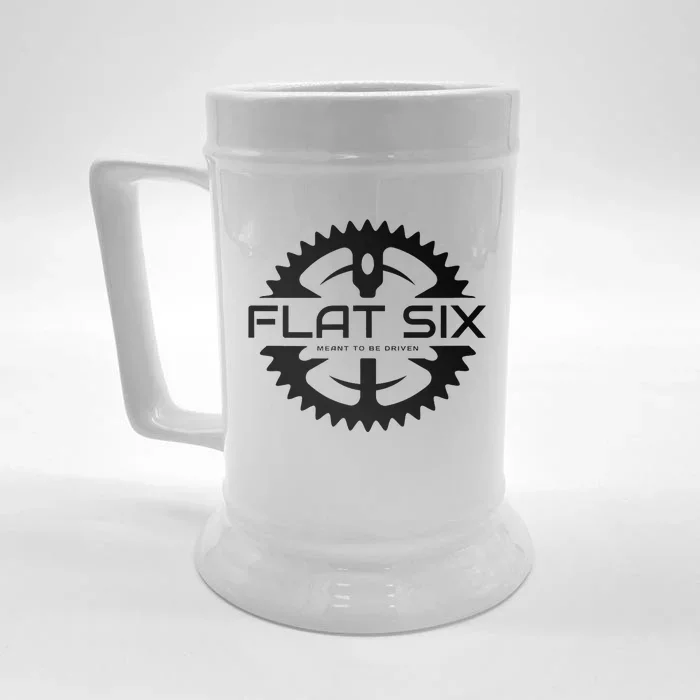 Flat Six Meant To Be Driven W Gear Sport Car Front & Back Beer Stein