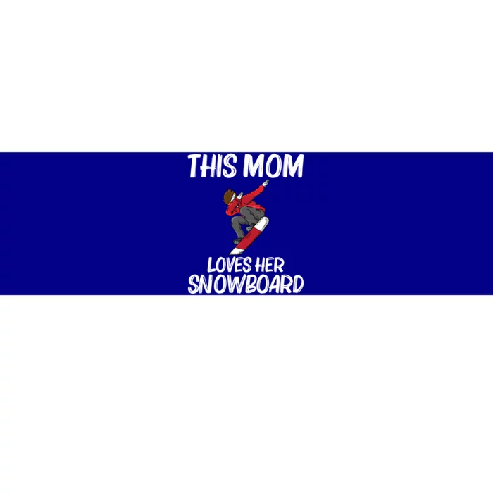 Funny Snowboarding Mom Mother Skier Snowboard Snowboarder Gift Bumper Sticker