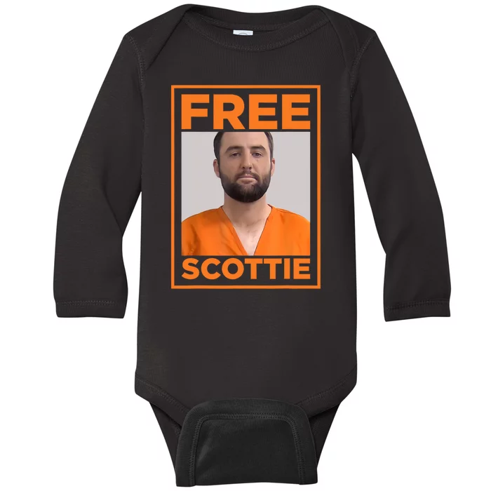 Free Scottie Mugshot Baby Long Sleeve Bodysuit