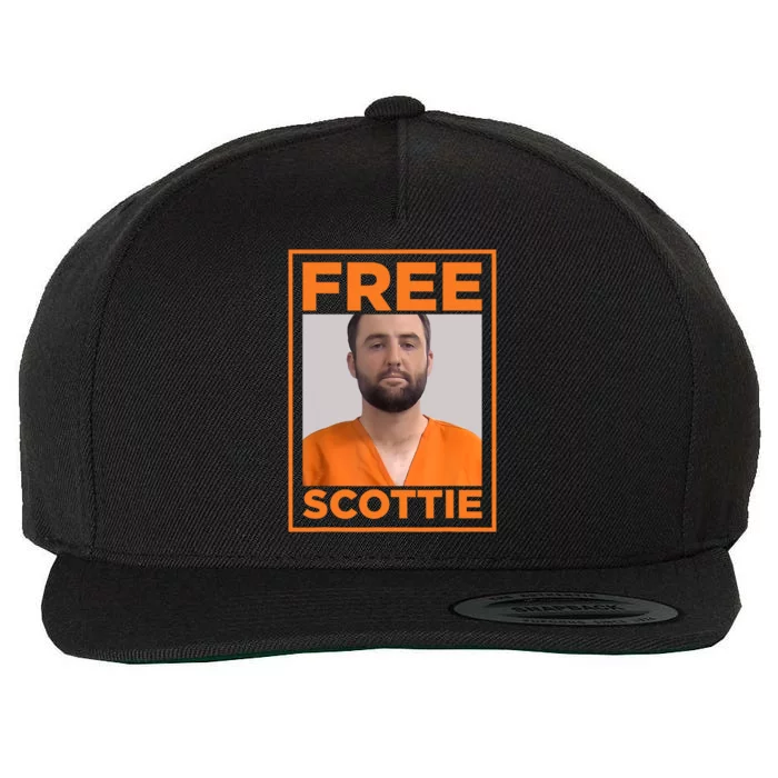 Free Scottie Mugshot Wool Snapback Cap