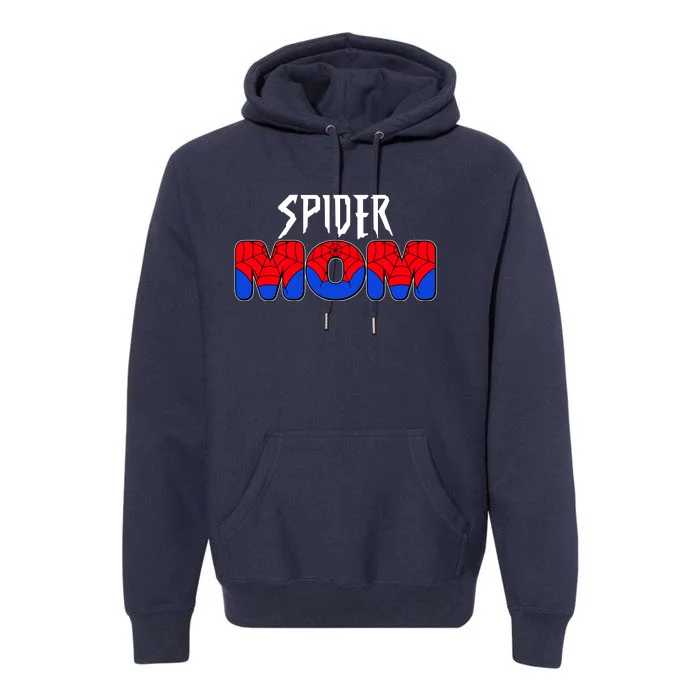 Funny Spider Mom Matching Family Shirts Premium Hoodie