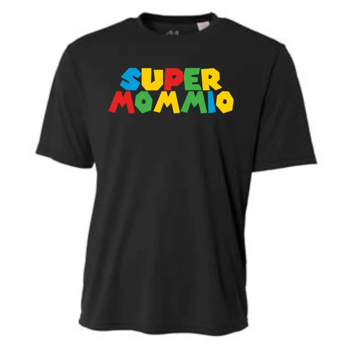 Funny Super Mommio Mother's Day Gamer Cooling Performance Crew T-Shirt