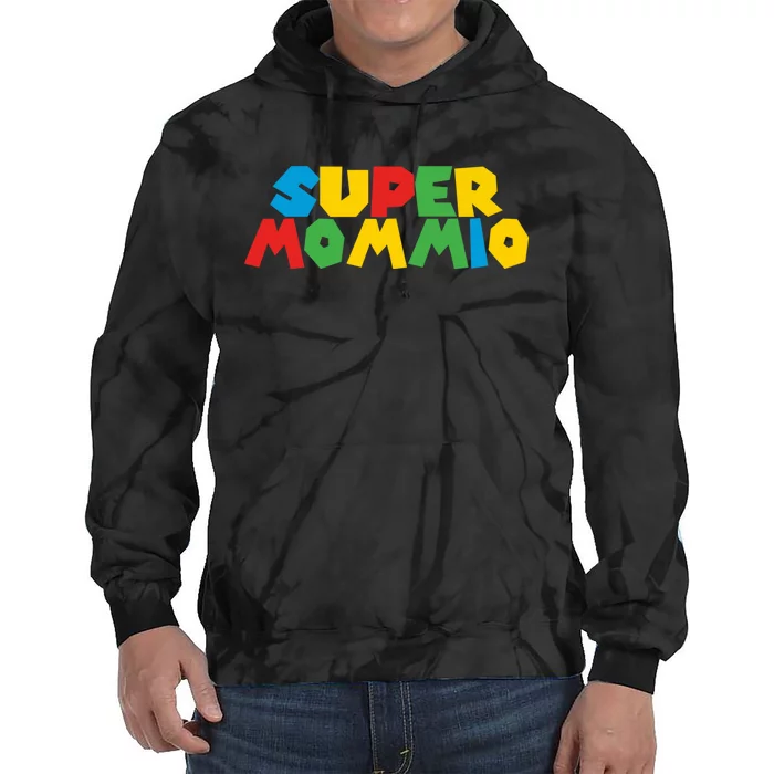 Funny Super Mommio Mother's Day Gamer Tie Dye Hoodie