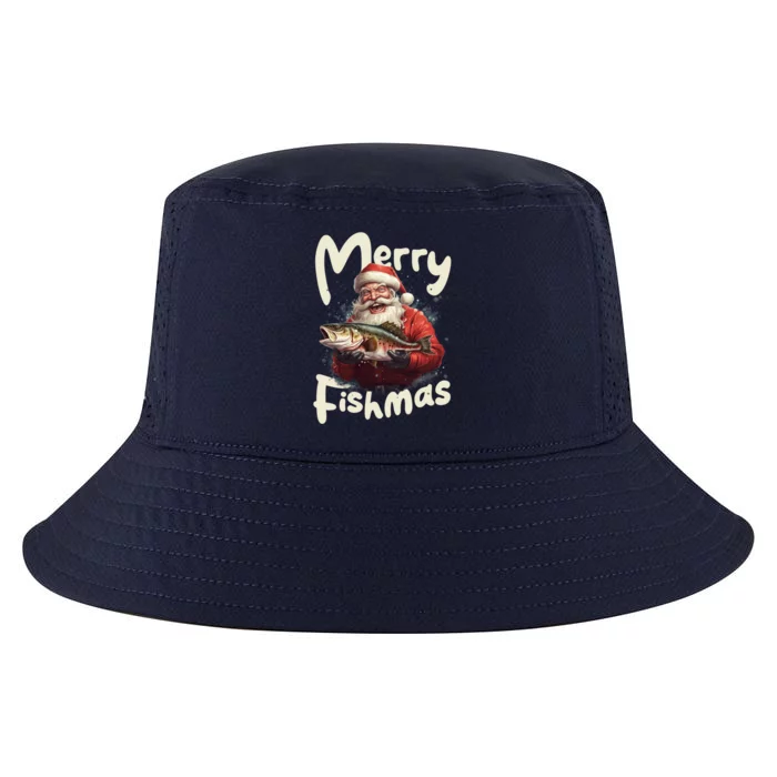 Funny Santa Merry Fishmas Gift Cool Comfort Performance Bucket Hat