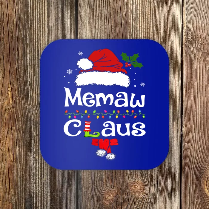 Funny Santa Memaw Claus Christmas Matching Family Funny Gift Coaster