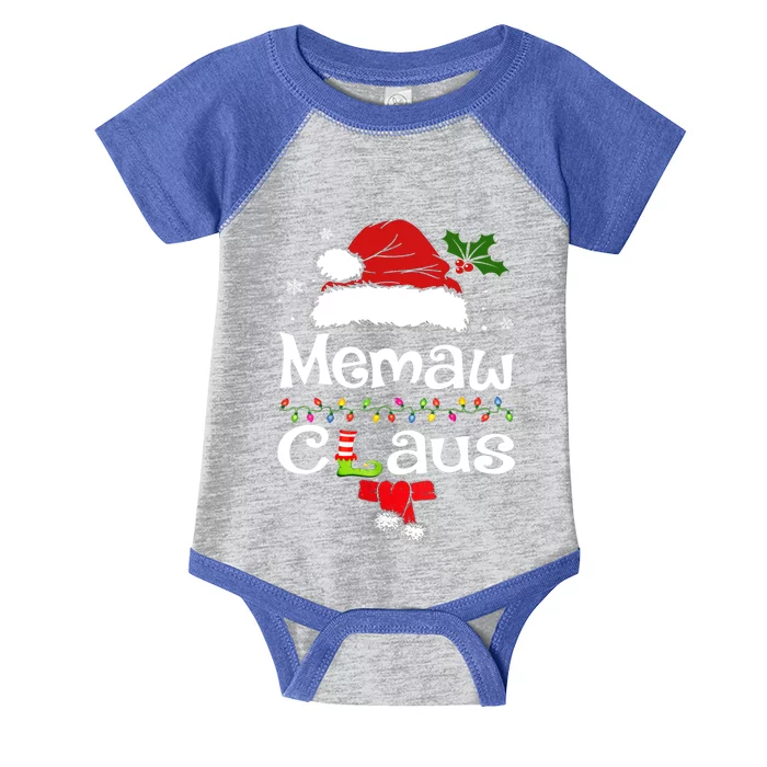 Funny Santa Memaw Claus Christmas Matching Family Funny Gift Infant Baby Jersey Bodysuit