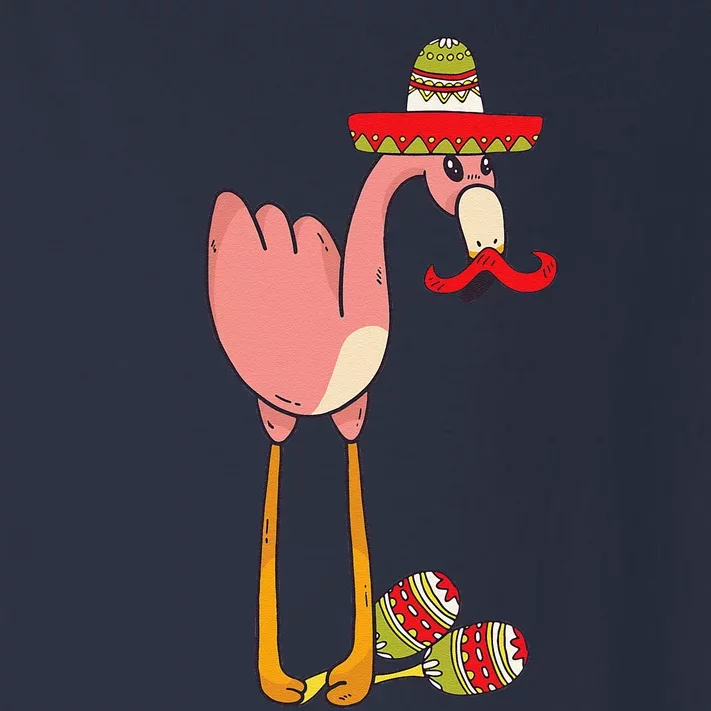 Flamingo Sombrero Mustache Mexican Funny Cinco De Mayo Gift Toddler Long Sleeve Shirt