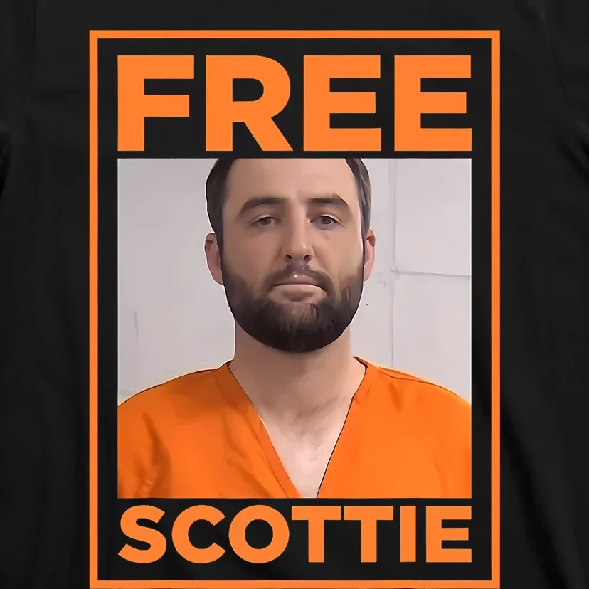 Free Scottie Mug Shot Funny Humour T-Shirt