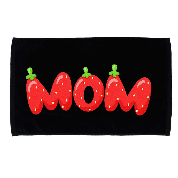 Fruitarian Strawberry Mom Loves Berries Perfect MotherS Day Microfiber Hand Towel