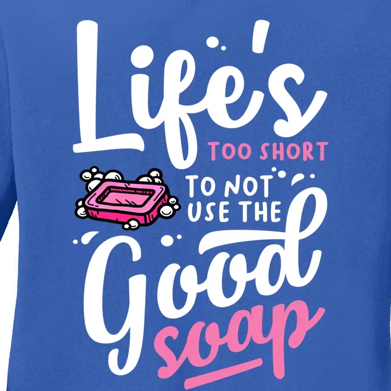 Funny Soap Maker Handmade Soap Making Soapmaking Gift Ladies Long Sleeve Shirt