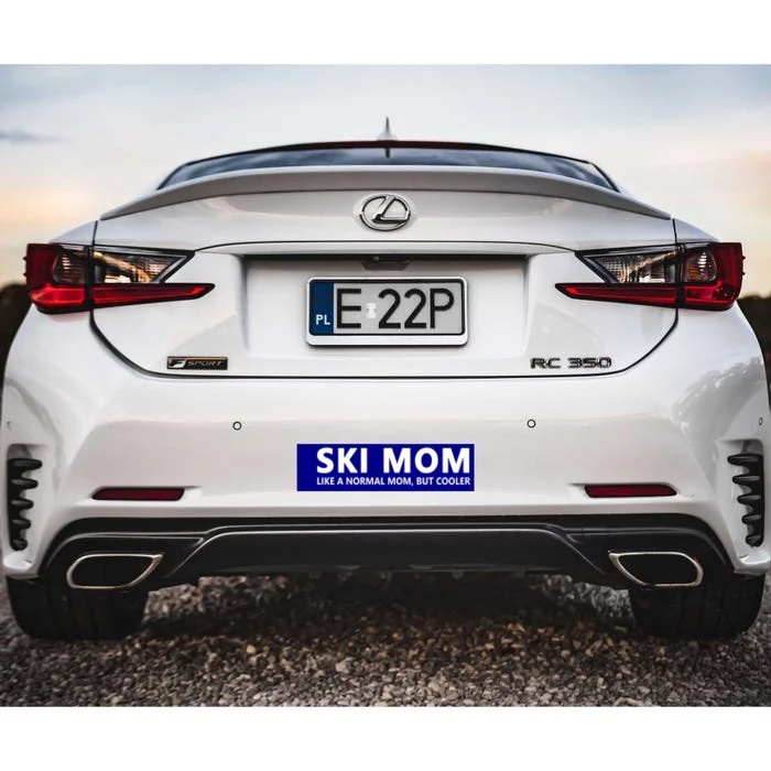 Funny Skiing Mother Ski Mom Cute Gift Bumper Sticker