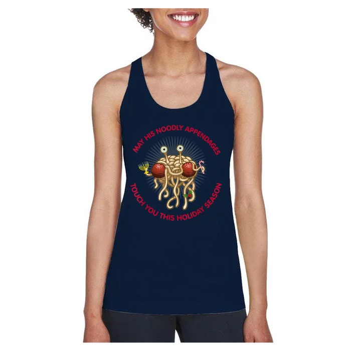 Flying Spaghetti Monster Holiday Gift Women's Racerback Tank