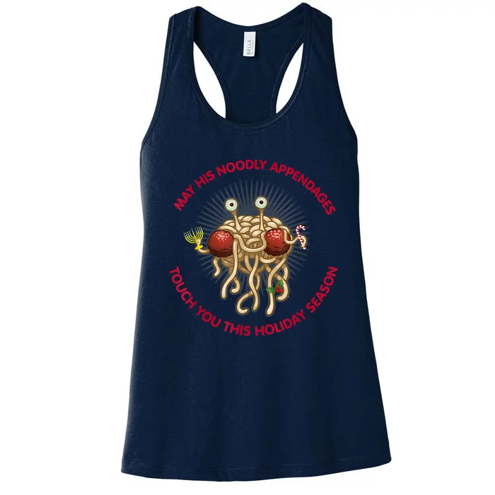 Flying Spaghetti Monster Holiday Gift Women's Racerback Tank