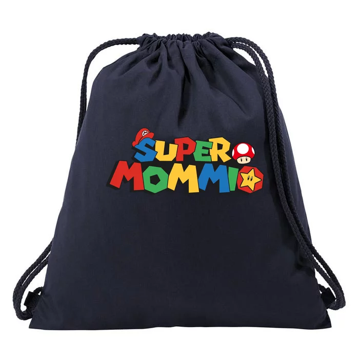 Funny Super Mommio Mother's Day Drawstring Bag