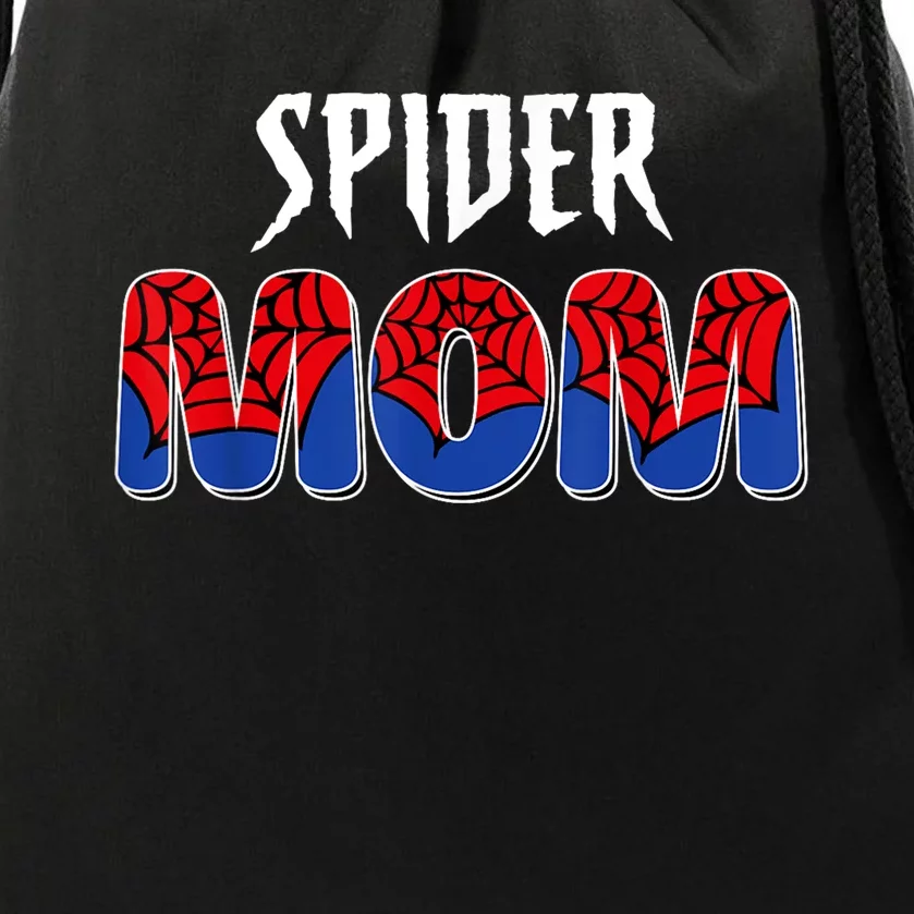 Funny Spider Mom For Love Drawstring Bag