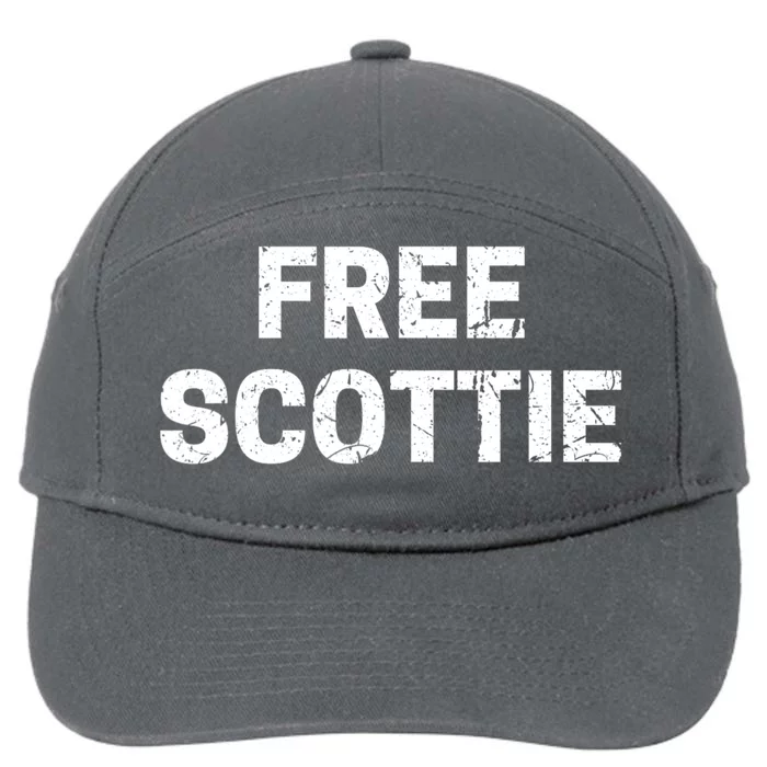 Free Scottie Mugshot 7-Panel Snapback Hat