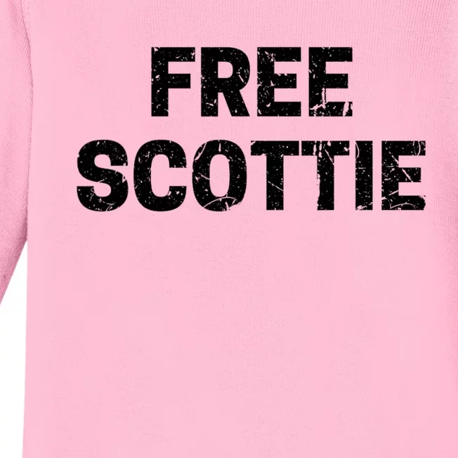 Free Scottie Mugshot Baby Long Sleeve Bodysuit