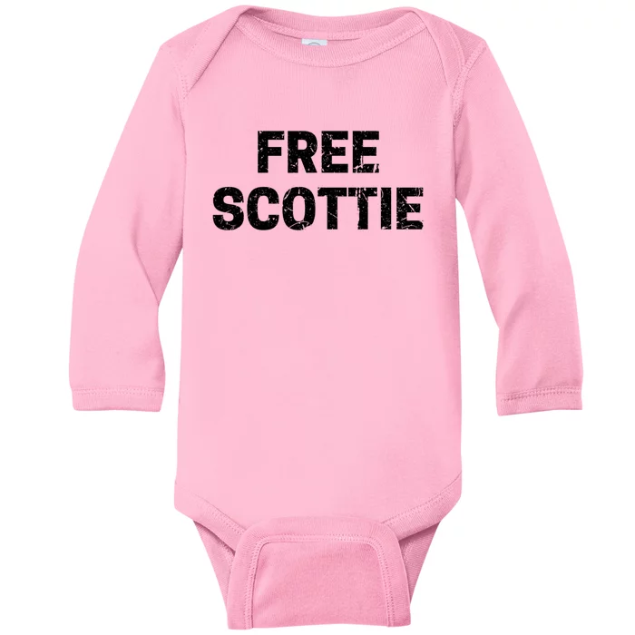 Free Scottie Mugshot Baby Long Sleeve Bodysuit