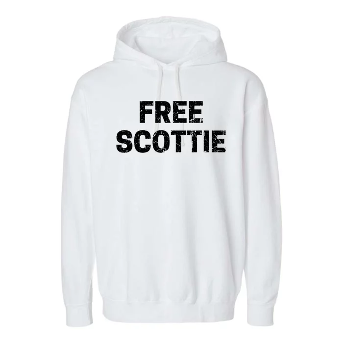 Free Scottie Mugshot Garment-Dyed Fleece Hoodie