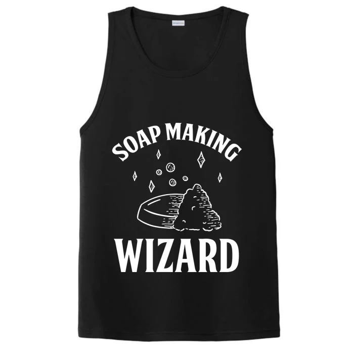 Funny Soap Maker Soap Making Wizard Diy Handmade Crafting Cute Gift Performance Tank