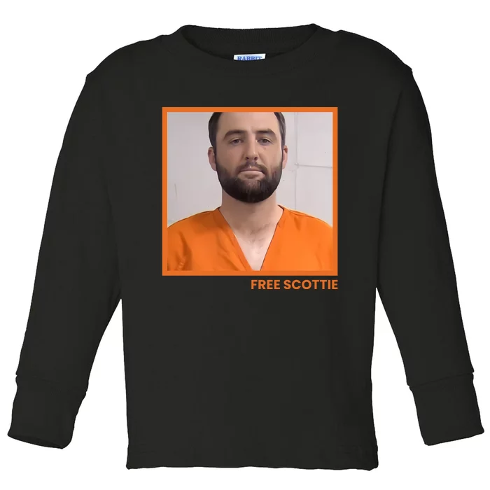 Free Scottie Mugshot Toddler Long Sleeve Shirt