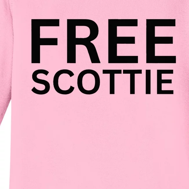 Free Scottie Mug Shot Baby Long Sleeve Bodysuit