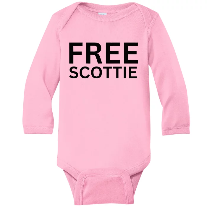 Free Scottie Mug Shot Baby Long Sleeve Bodysuit