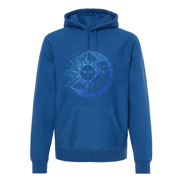 Funny Sun Moon Astrology Astronomer Astronomy Gift Premium Hoodie