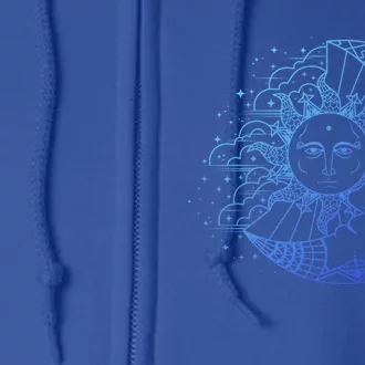 Funny Sun Moon Astrology Astronomer Astronomy Gift Full Zip Hoodie