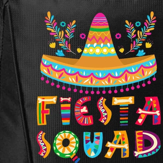 Fiesta Squad Mexican Party Cinco De Mayo City Backpack