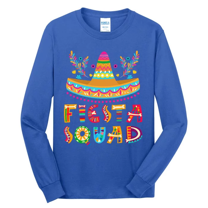 Fiesta Squad Mexican Party Cinco De Mayo Tall Long Sleeve T-Shirt